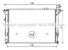 AVA QUALITY COOLING HY2435 Radiator, engine cooling